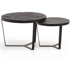 Beistelltisch (DH 60x40 cm) - schwarz - DH 60x40 cm