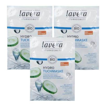 3 x lavera Tuchmaske Hydro 3x1 St Tücher