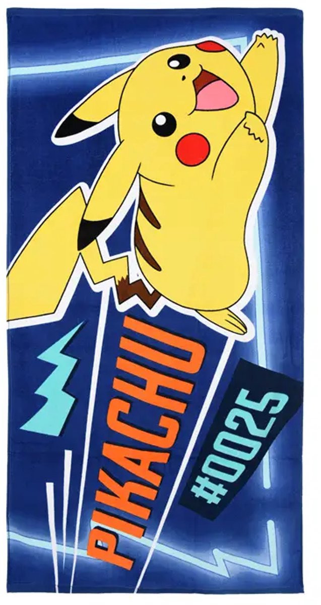 Pokémon Strandhanddoek Pikachu Blauw Microfiber 70 x 140 cm