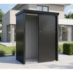 WESTMANN SIGNATURE Agilo Set 130 | Metall Gartenschrank mit Boden | 133x94x181 cm - Anthrazit