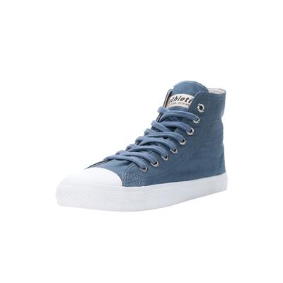 Sneaker ETHLETIC "White Cap Hi Cut", Damen, Gr. 38, Baumwolle, blau (workers blau, just weiß), Obermaterial: 100% Baumwolle. Futter: 100% Baumwolle. Decksohle: 100% Baumwolle. Sohle: 100% Naturkautschuk, Schuhe Sneakerboots Canvassneaker Sneaker...