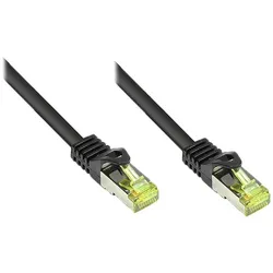 Good Connections Patchkabel m. Cat.7 Rohk. schwarz 0,5m