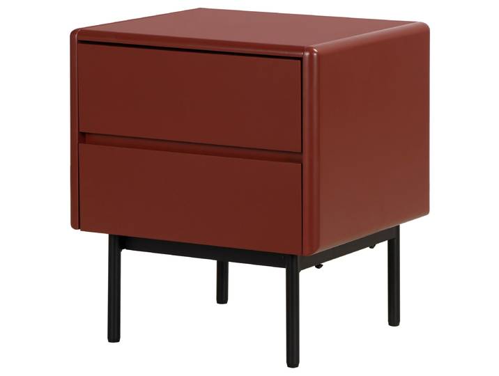 Nachtkommode GOTEN 55 x 50 x 40cm Rot/Dunkelrot