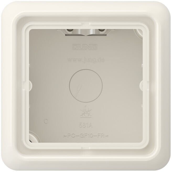 Jung AP-Kappe 1 poste blanc cadre moulé CD 581 A W (CD581AW)