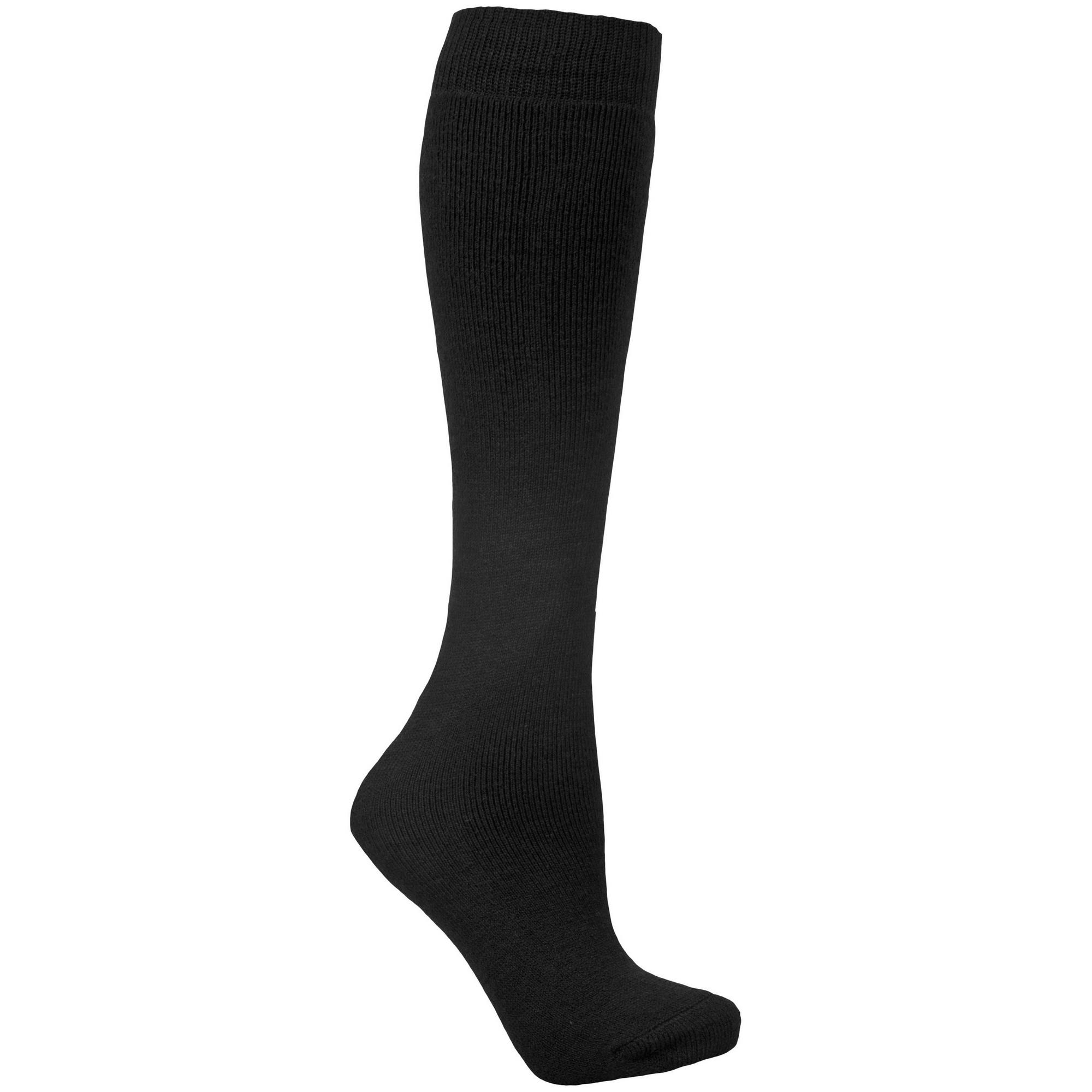 Trespass Volwassenen Unisex Buisvormige Luxe Wollenmix Skibuis Sokken (Zwart)
