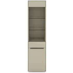 set one by Musterring Vitrine Reno Glas Beige Kaschmir