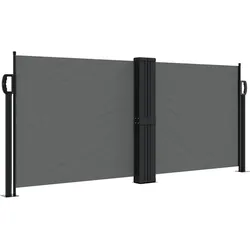 vidaXL Seitenmarkise Ausziehbar Anthrazit 100x600 cm