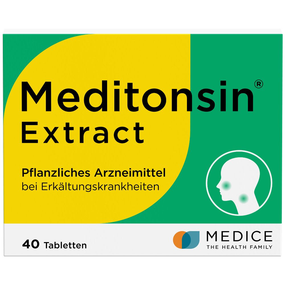 Meditonsin Extract pflanzliche Erkältungstabletten 40 St Tabletten