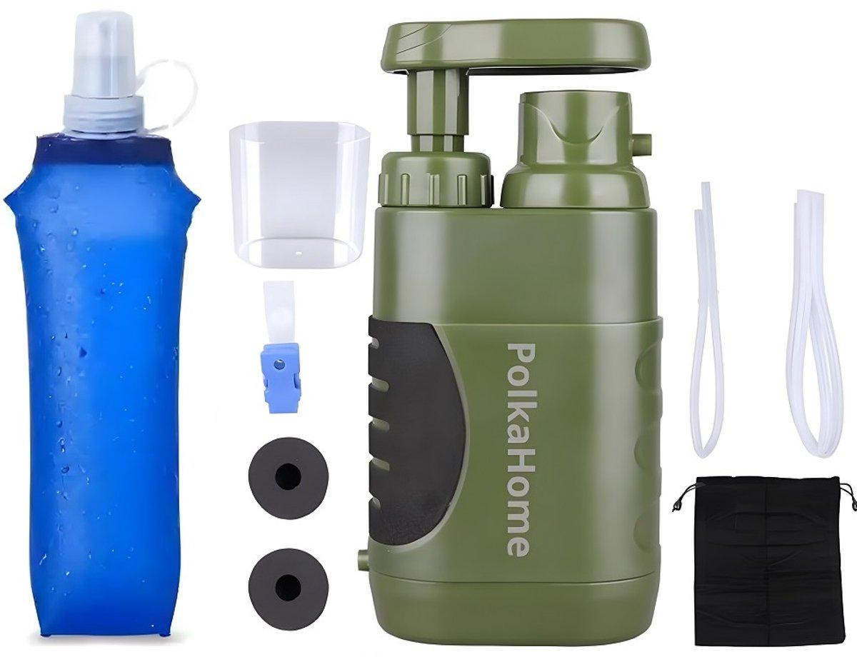 PolkaHome Waterfilter Survival Filter voor 5000L - Waterzuiveringsapparaat voor Outdoor en Survival