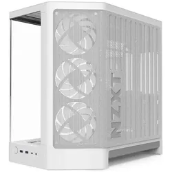 NZXT H6 RGB+ 2026 Mid-Tower Airflow Gaming Gehäuse Weiss Glasfenster (ATX), PC Gehäuse, Weiss