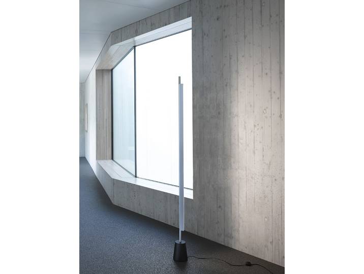Compendium Stehleuchte Alu - Luceplan - Wohnzimmer - Aluminium