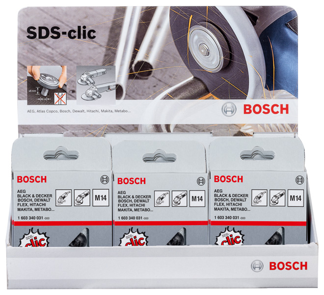 Bosch SDS clic-Schnellspannmutter, 13 mm Dicke, 15 Stück 2607019033