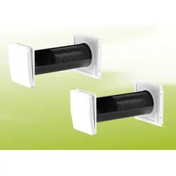 Inventer 2er-Set Wohnraumlüftung Smart+ ? 48 m3/h ? Dezentral ? Komplettset ? 2x...