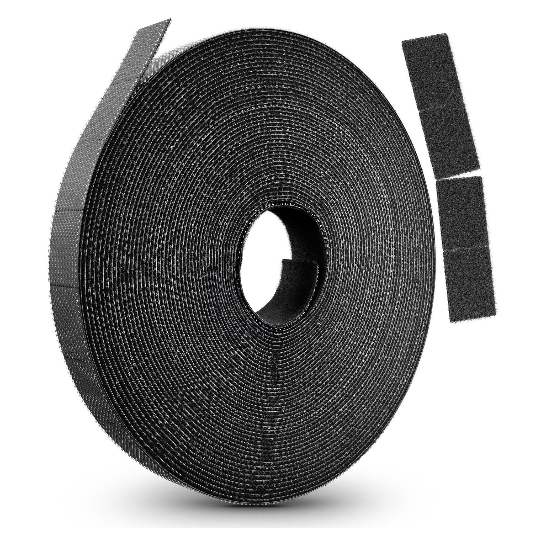 Label-the-cable LTC Klettrolle Rip Roll 10m zum Bündeln&Ordnen schwarz (15 mm) (LTC 1410-10)