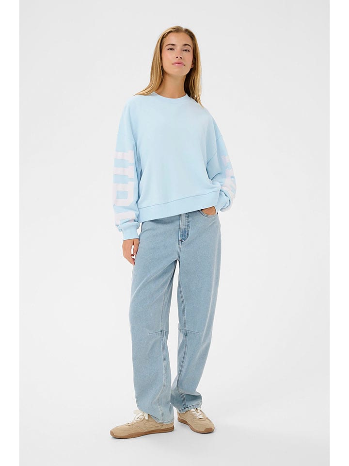 Kaffe Sweatshirt in Hellblau - XS