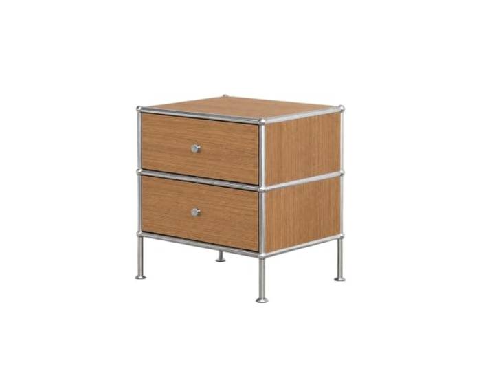 Nachttische Nachttisch-Modul-Kombination for Schlafzimmer-Aufbewahrung Wohnzimmer-Edelstahlkantenschrank