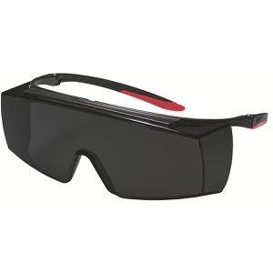 Uvex Schweißerbrille super f OTG IR-ex 5, EN166, EN169, EN170, grau getönt, für Brillenträger, Schweißerschutzstufe 5