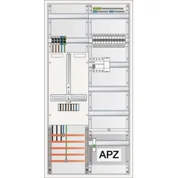 ABN S27ZB110V1S Zählerschrank 3Pkt 1Z 1V 1APZ HLAK/SE BP Verteiler 12 Automaten 1FI 1TKl KS