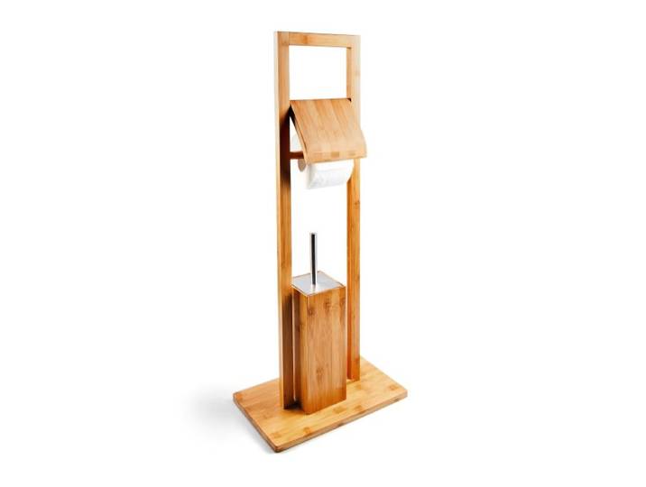 Relaxdays Ensemble Porte-brosse WC Porte-papier