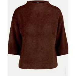 Sweatshirt in Fell-Optik Braun 42