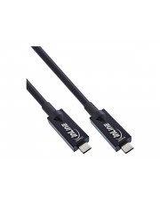 InLine USB 3.2 Gen.2 AOC Kabel Typ-C Stecker/Stecker schwarz 5m Audio/Multimedia Digital/Daten Digital/Display/Video Video/Analog 5 m Kupferdraht Glasfaser LWL (35795A)
