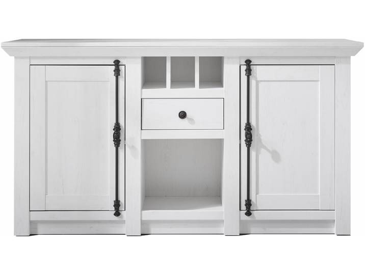 Sideboard HOME AFFAIRE California , weiss (weiß), B:152cm H:83cm T:45cm, Holzwerkstoff, Sideboards, Sideboard