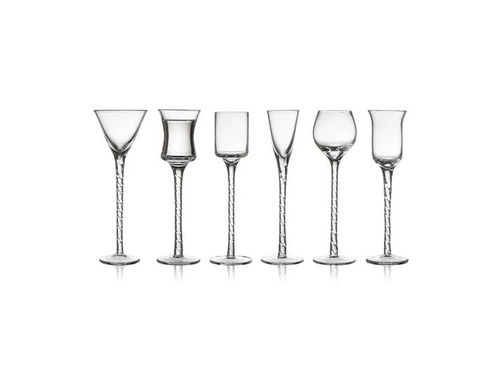 Lyngby Glas Verre à schnaps Rom 2,5-5 cl 6 pièces Transparent
