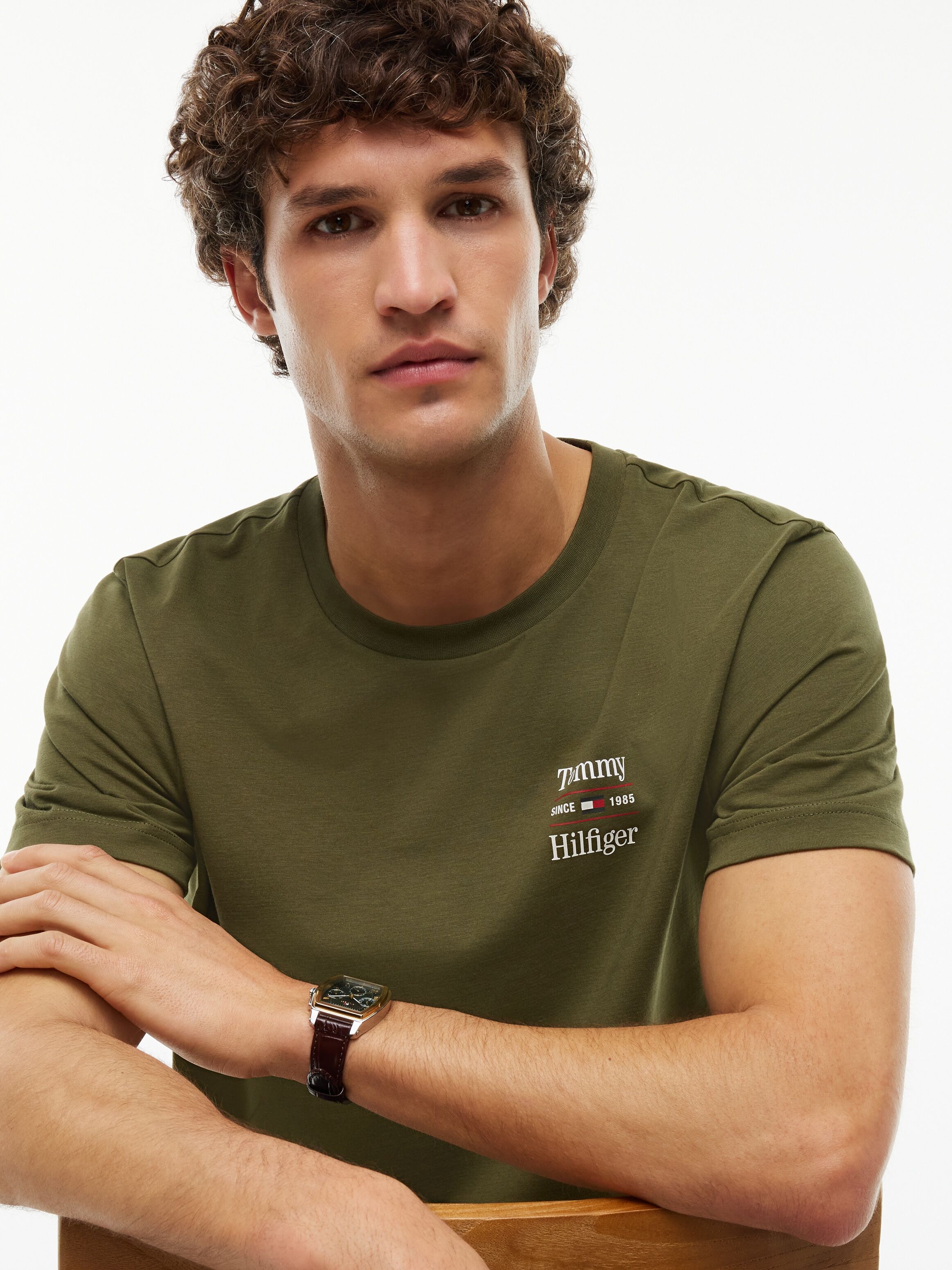 T-Shirt TOMMY HILFIGER "2 PACK CHEST GRAPHIC REG TEES", Herren, Gr. M, bunt (schwarz, huntsman grün), Jersey, Obermaterial: 100% Baumwolle, regular fit normal, Rundhals, Shirts T-Shirt schwarz, huntsman grün M