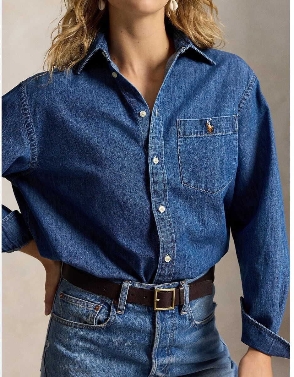 POLO RALPH LAUREN Chemise en denim ample à manches longues