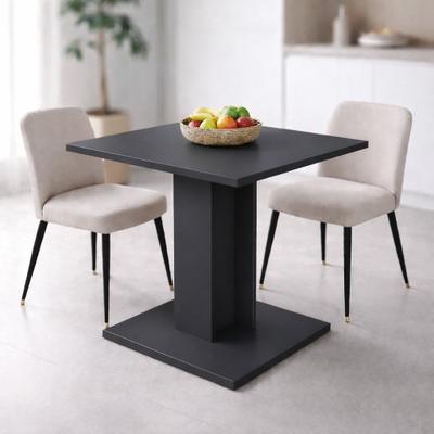 Esstisch OTTO HOME "Square Säulentisch, Küchentisch, Bistrotisch, Kompakt-Esstisch", schwarz (anthrazit, anthrazit), B:70cm H:73,6cm T:70cm, Tische, Esstisch, Quadratischer Esstisch; verschiedene Farben erhältlich; Breite: 70 cm