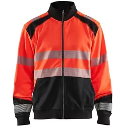 Blakläder,  Sweatshirt mit Reissverschluss und hoher Sichtbarkeit (L)