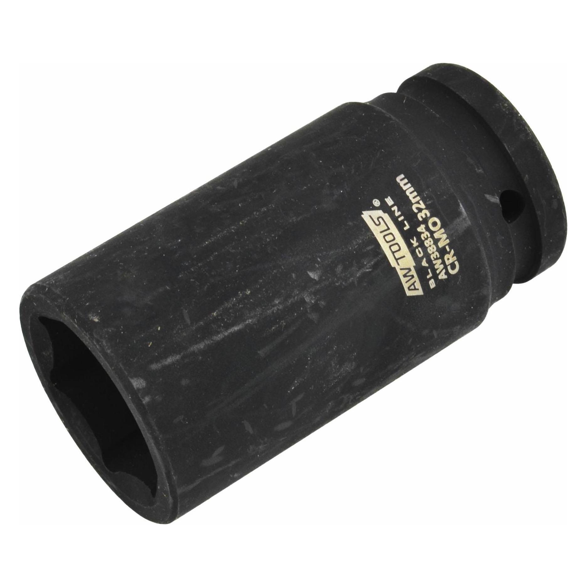 Awtools Black Line langer 6-Punkt-Schlagschrauber-Steckschlüssel (24 mm) (47279490)
