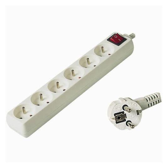PremiumCord PP6K-03 power extension 6 AC outlet(s) White (6x, CEE 7/4, 3 m) (PP6K-03)