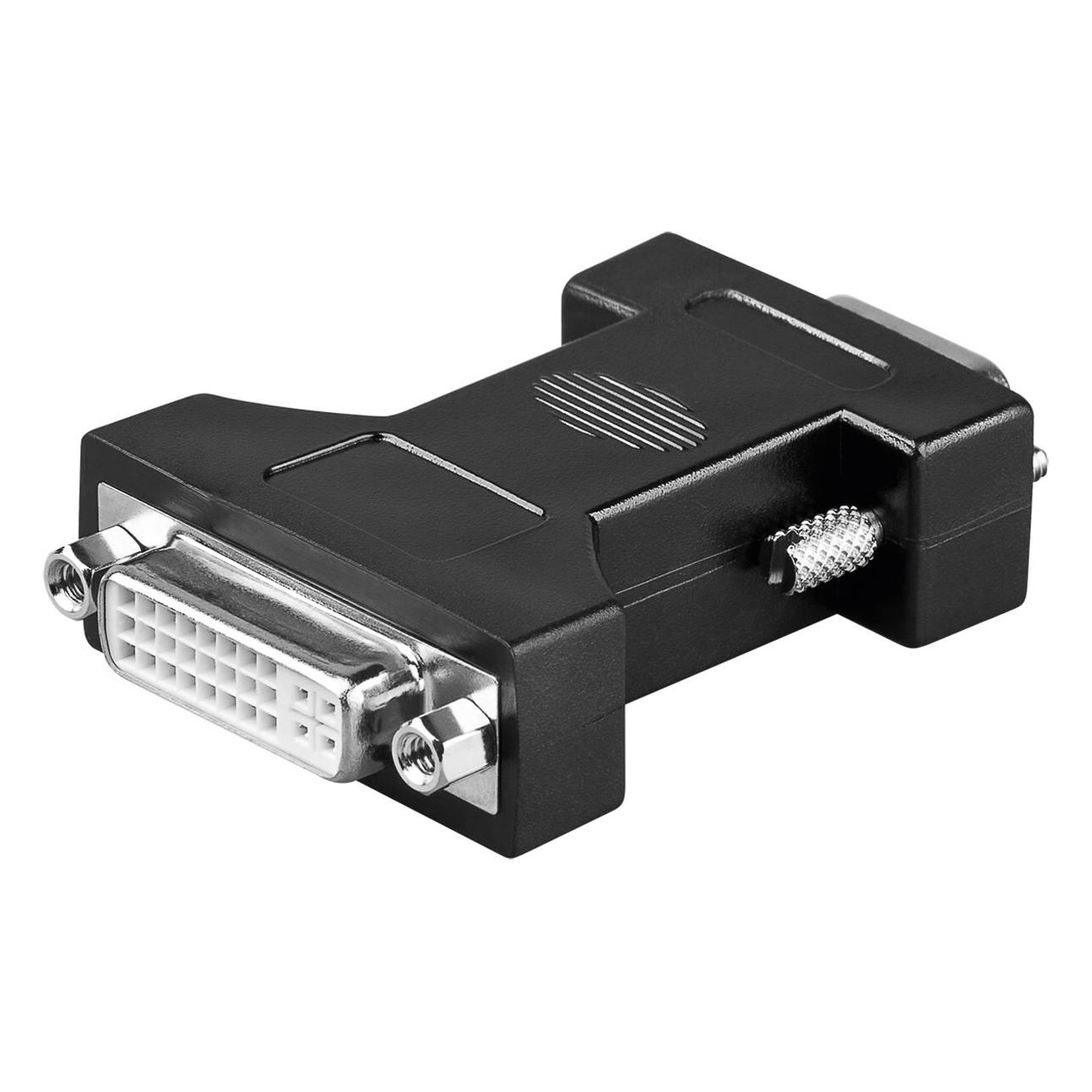 Goobay Analoger DVI/VGA Adapter, vernickelt (VGA) (68029)