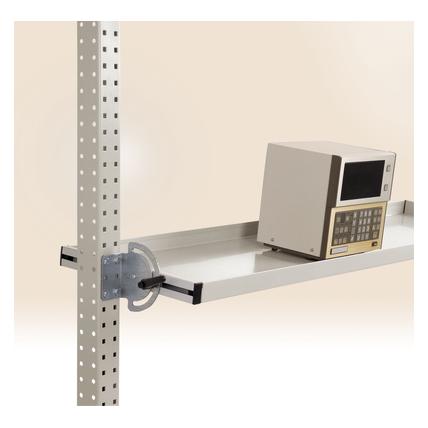 Manuflex ZB3924.7035 Neigbare Ablagekonsole 1589x495 mm Lichtgrau (Metall) (ZB3924.7035)