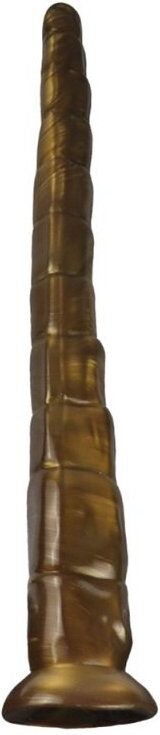 MetallicAnal Gode long Monster RattleSnake 45 x 5.5cm Doré