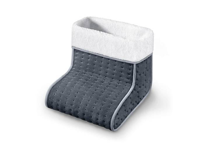 Beurer Fusswärmer, Grau, 12.8x25.2x28.5 cm, Oeko-Tex® Standard 100, Freizeit & Co, Wellness & Gesundheit