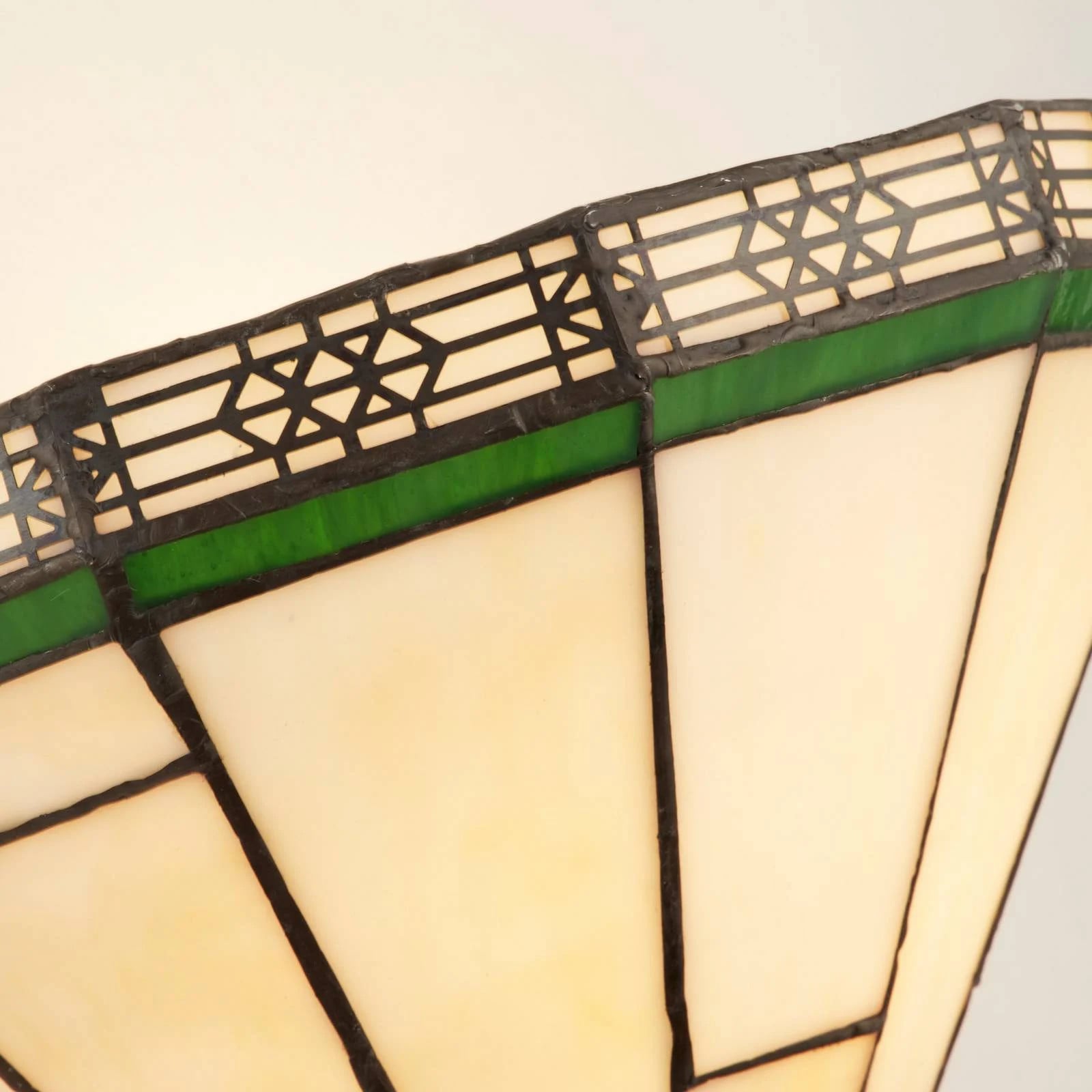 Tiffany wandlamp New York crème / amber voor woon- en eetkamer