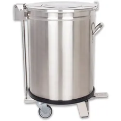 Beeketal Gastro Edelstahl Mülleimer Abfalleimer BGA-50