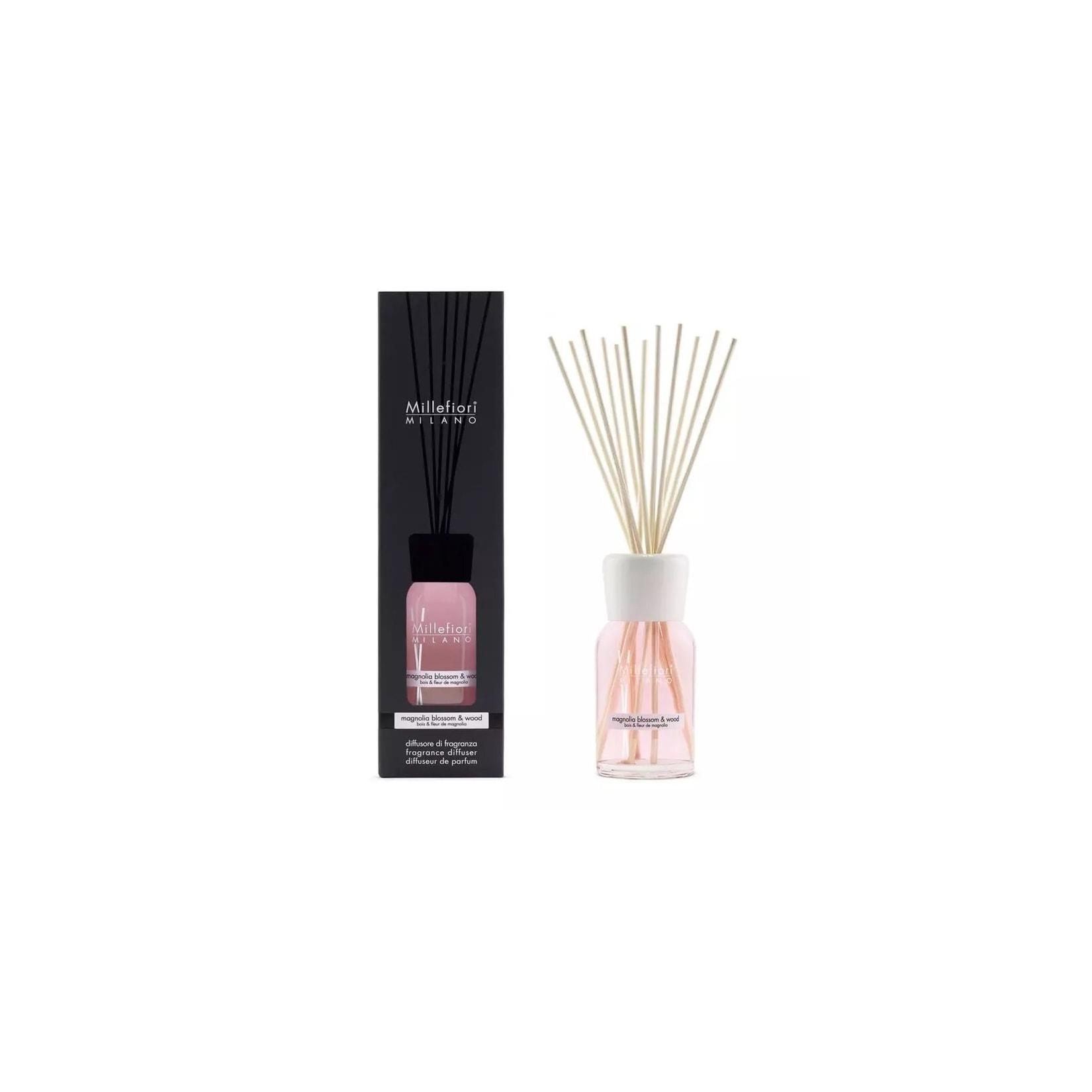 Millefiori Natural Fragrance Diffuser sticks Magnolia Blossom & Wood 100ml