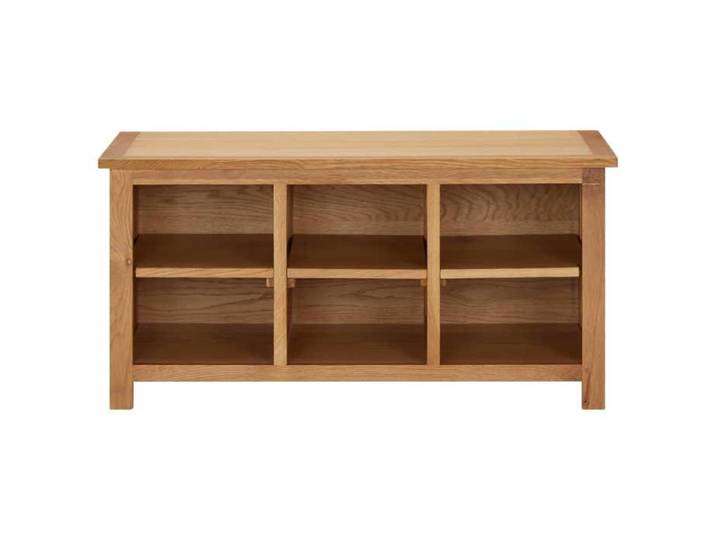Bonne qualité - Étagère à chaussures - BONNIE - Commode à chaussures 90x37x45cm - Bois de chêne solide - Meuble d'entrée Coffre