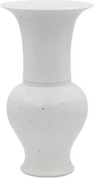 Legend of ASIA 17 in H Busan White Baluster Vase Porcelain