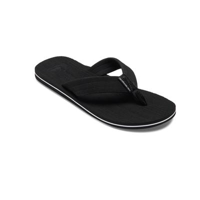Sandale QUIKSILVER "Molokai Layback", Herren, Gr. 6(39), schwarz-weiß (schwarz, weiß, schwarz), Obermaterial: Synthetikmaterial / Außensohle: Moosgummi., Schuhe Sandale