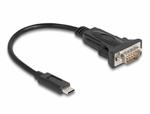 Delock USB 2.0 Adapter [1x USB-C Stecker - 1x Seriell (9pol.)] 64125