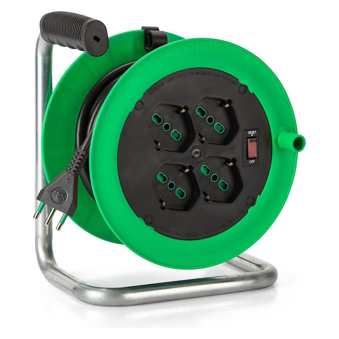 Goobay Fme Kabeltrommel 15.3x1mt 4x2Pt+Sk (15 m, 1 mm²) (146106)