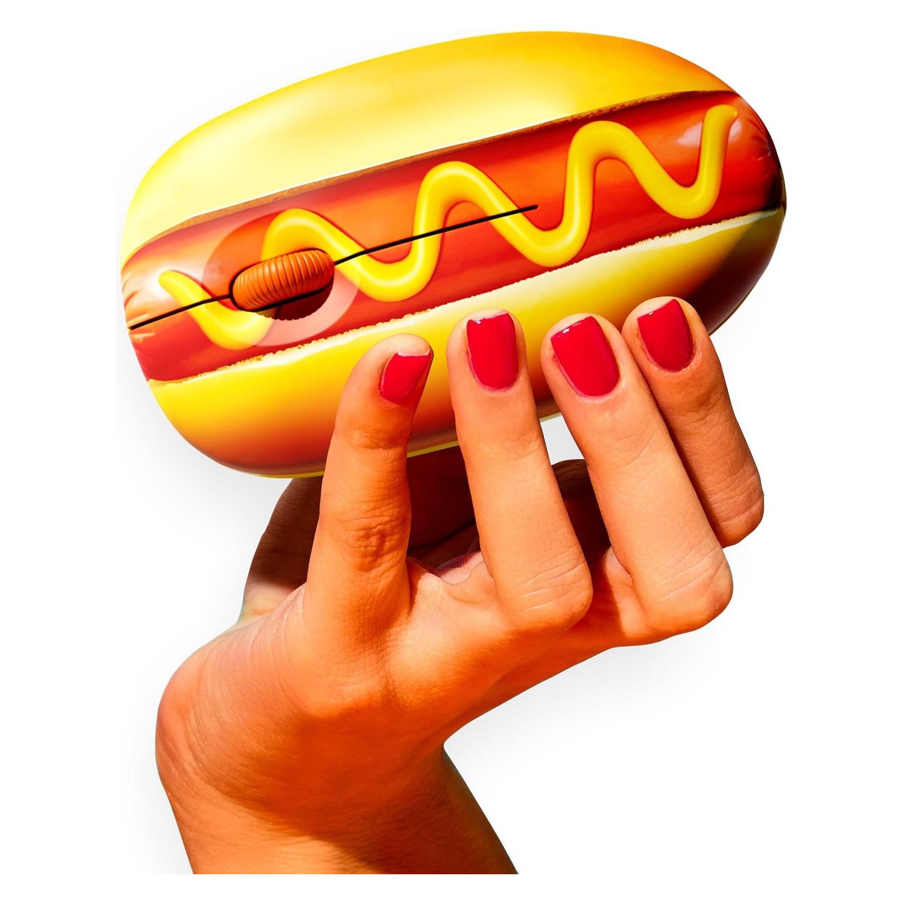 Mustard - Hot Dog Mouse - Vibrant (Kabellos) (M11083)
