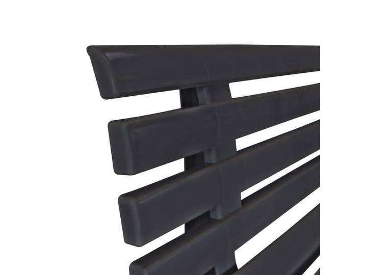 Banc de jardin 145 5 cm Plastique Anthracite_2 ans garantie_36134