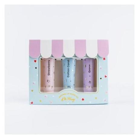 Oh Flossy Natural Lip Gloss Set - Set of 3 - FL030346 (FL030346)