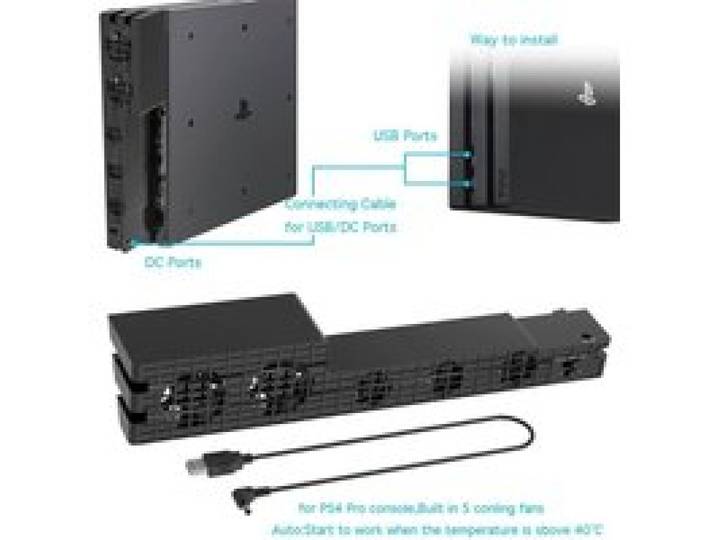 Basisventilatorstandaard voor Sony PS4 Pro Slim Game Console Playstation Playstation PS4 Koeling Ondersteuning Koeler Accessoires Houder Gaming