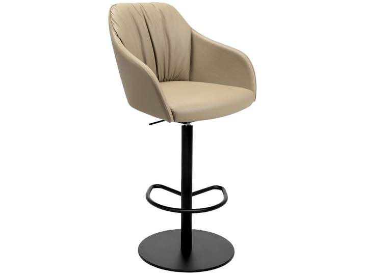 Johann Jakob Barhocker FLAVIO, creme, Leder